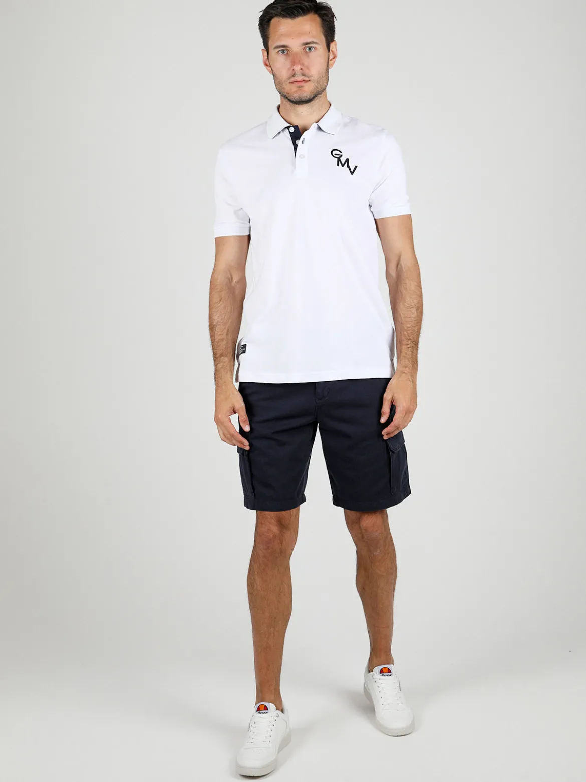 Gian Marco Venturi Polo da uomo in cotone a maniche corte