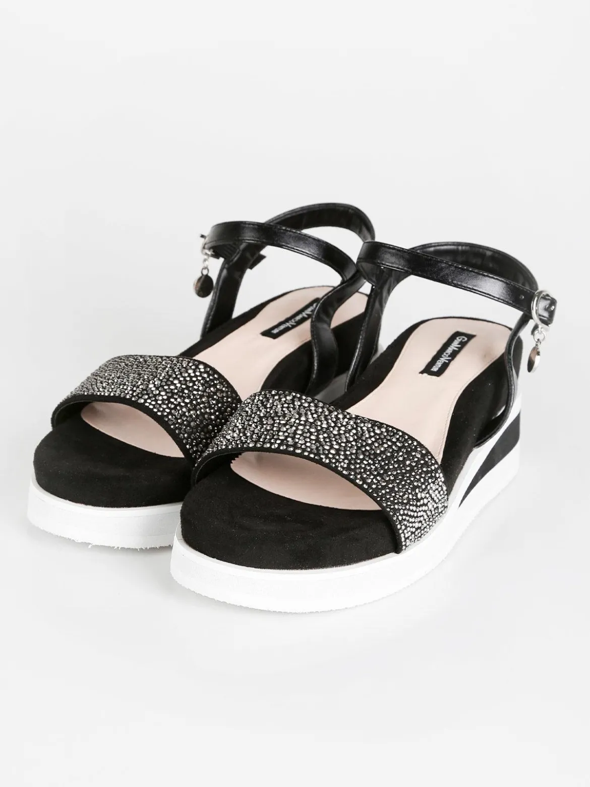 Gian Marco Venturi Sandali donna con zeppa e borchie