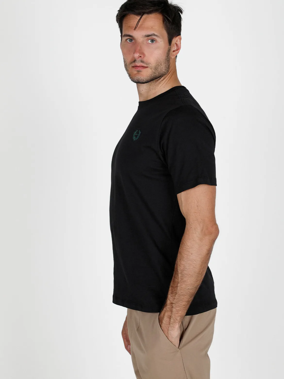 Gian Marco Venturi T-shirt girocollo da uomo in cotone