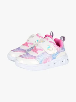 Giardino D'Oro Sneakers da bambina con strappo e luci - bianco