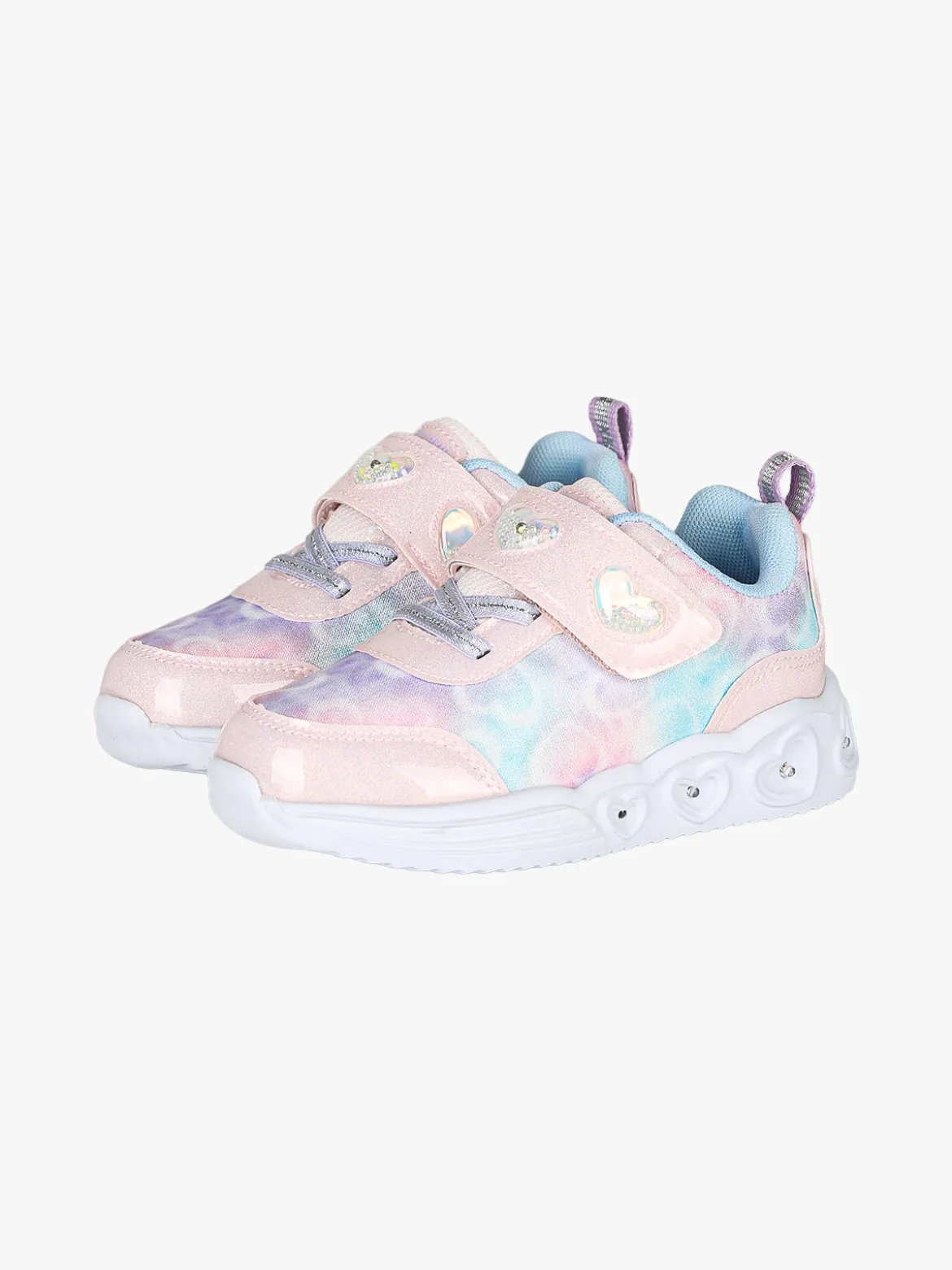Giardino D'Oro Sneakers da bambina con strappo e luci - rosa