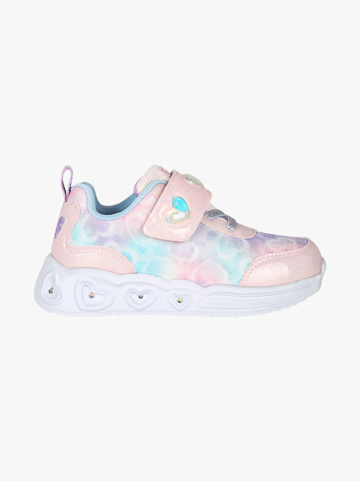 Giardino D'Oro Sneakers da bambina con strappo e luci - rosa
