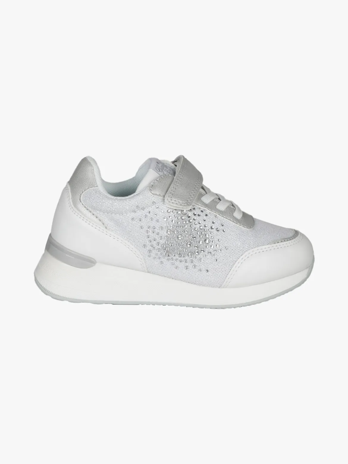 Giardino D'Oro Sneakers da bambina con zeppa e strass