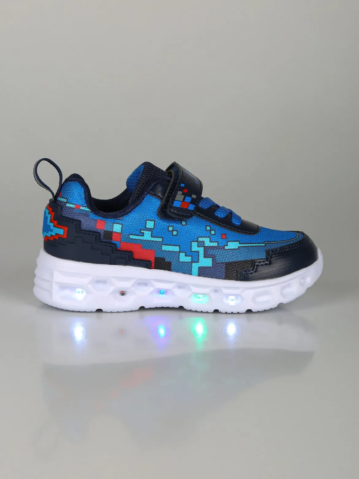 Giardino D'Oro Sneakers da bambino con cinturino a strappo e luci - blu