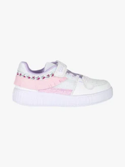 Giardino D'Oro Sneakers da ragazza basse con cinturino a strappo - bianco