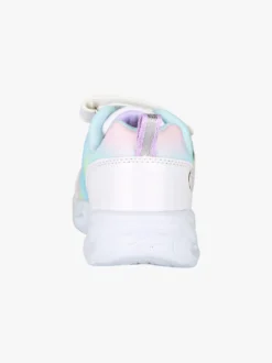 Giardino D'Oro Sneakers da ragazza con luci e cinturino a strappo - bianco