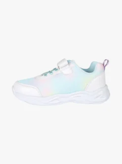 Giardino D'Oro Sneakers da ragazza con luci e cinturino a strappo - bianco