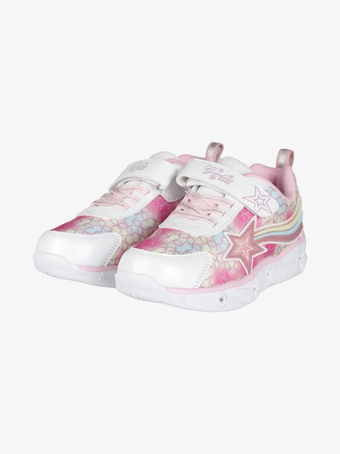 Giardino D'Oro Sneakers da ragazza con strappo e luci