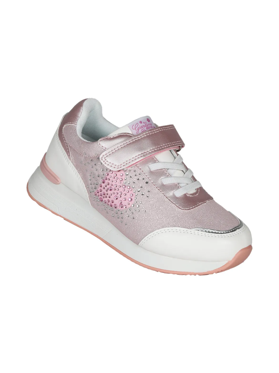 Giardino D'Oro Sneakers da ragazza con zeppa e strass