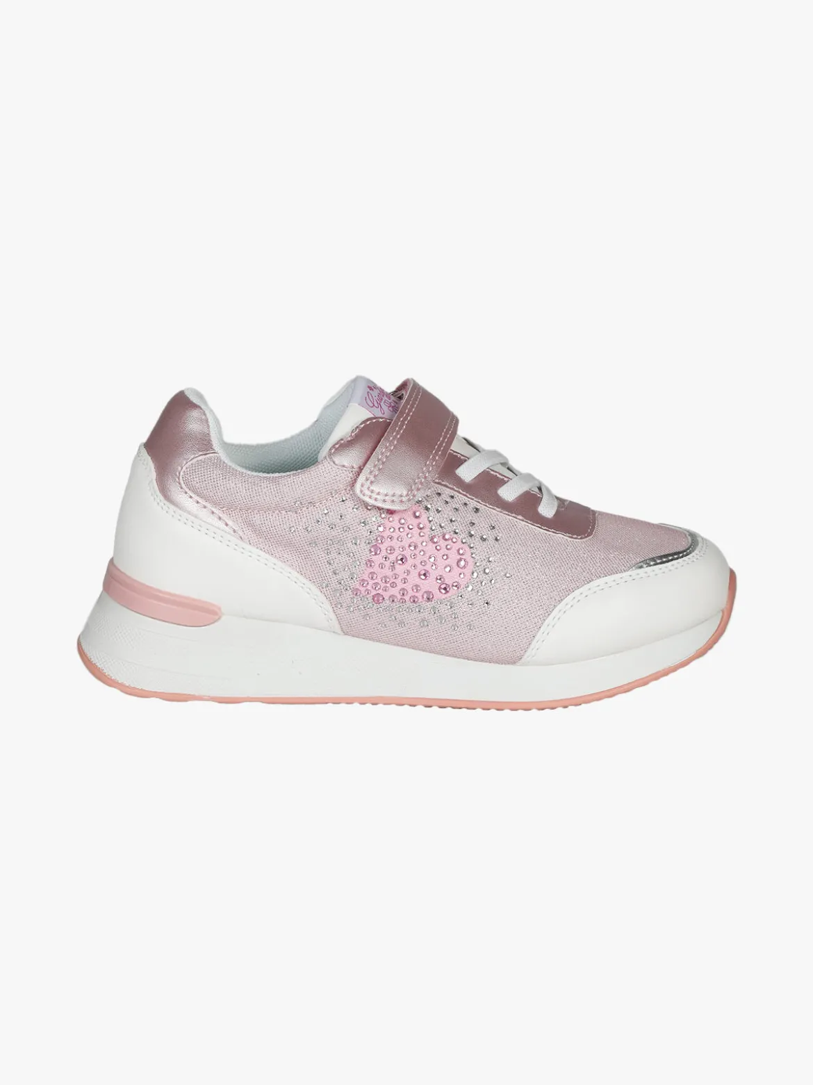 Giardino D'Oro Sneakers da ragazza con zeppa e strass