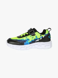 Giardino D'Oro Sneakers da ragazzo con luci e cinturino a strappo - nero