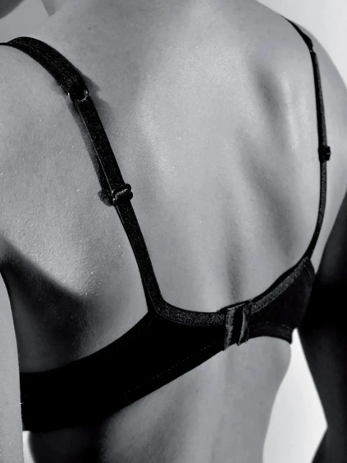 Gios AROMA Reggiseno con coppe preformate in cotone COPPA B - nero