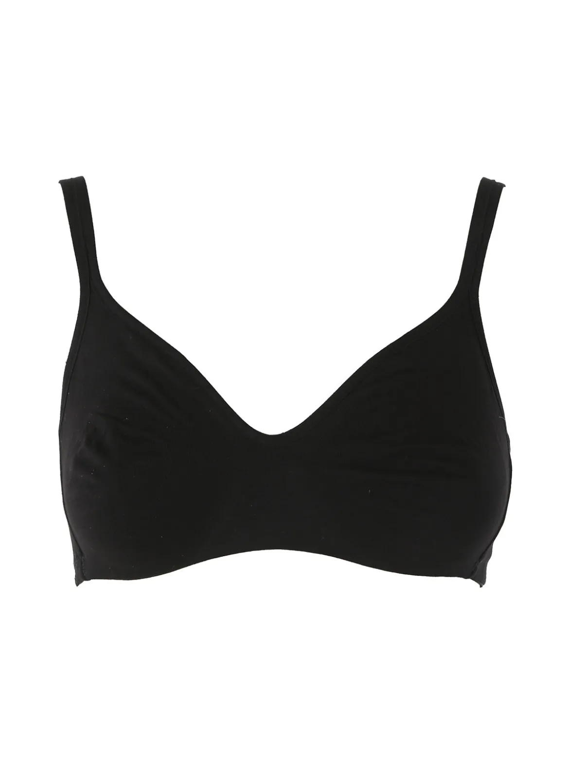 Gios AROMA Reggiseno con coppe preformate in cotone COPPA B - nero