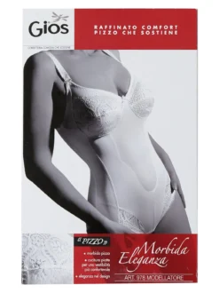 Gios 978 Body donna con pizzo COPPA B - nero