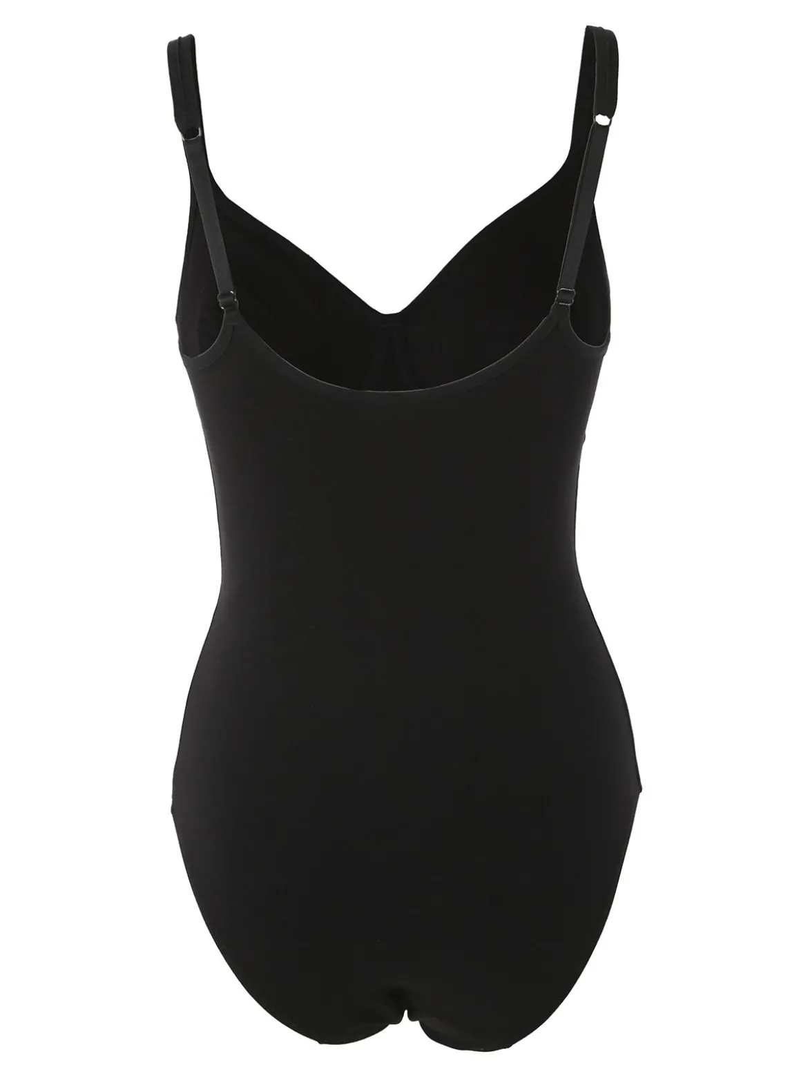 Gios PEONIA Body donna in cotone con coppe preformate COPPA B - nero