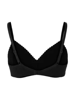 Gios 145 Reggiseno con coppe in doppio tessuto in cotone elasticizzato COPPA B - nero