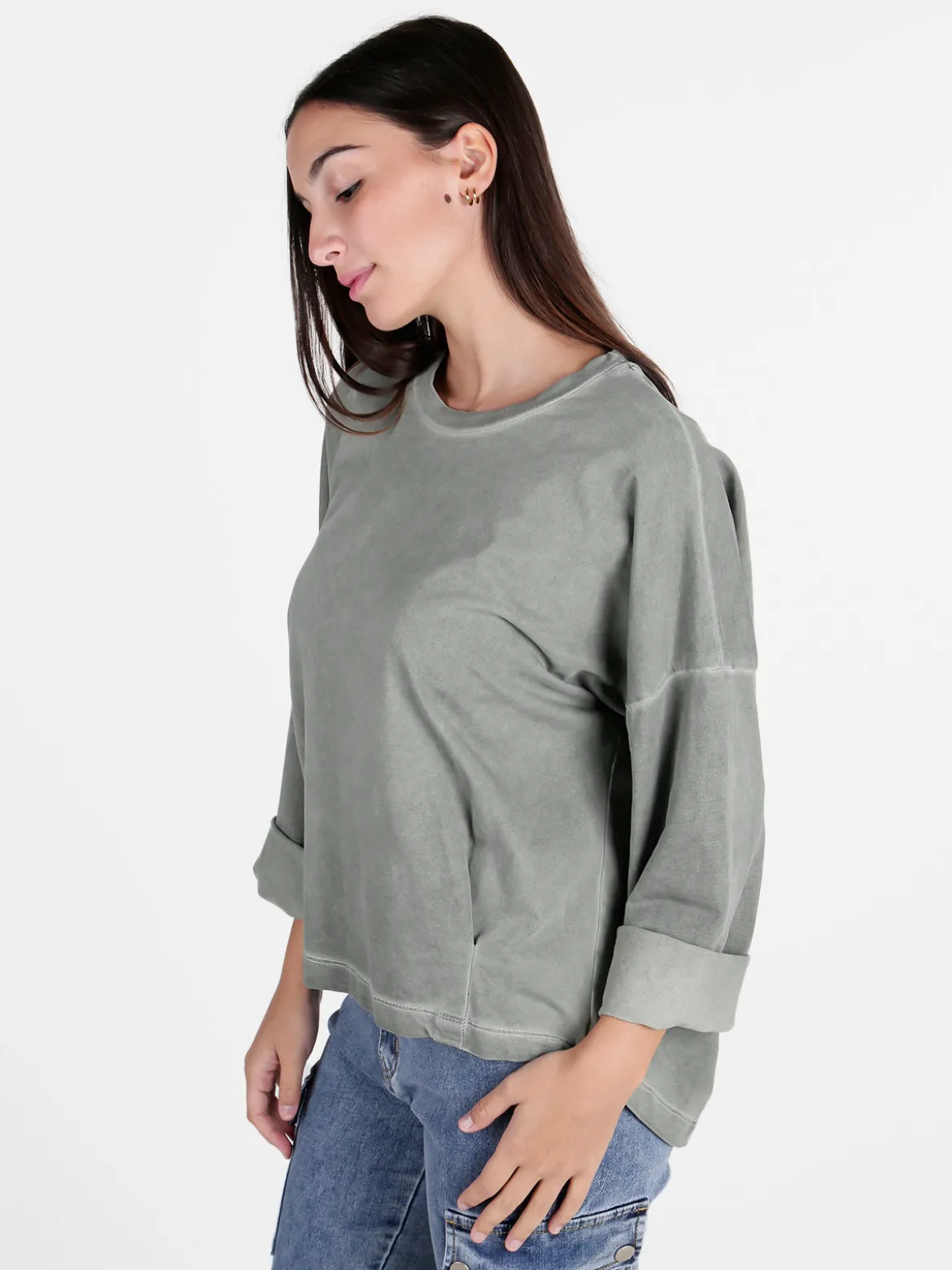 Gioya Felpa leggera da donna oversize