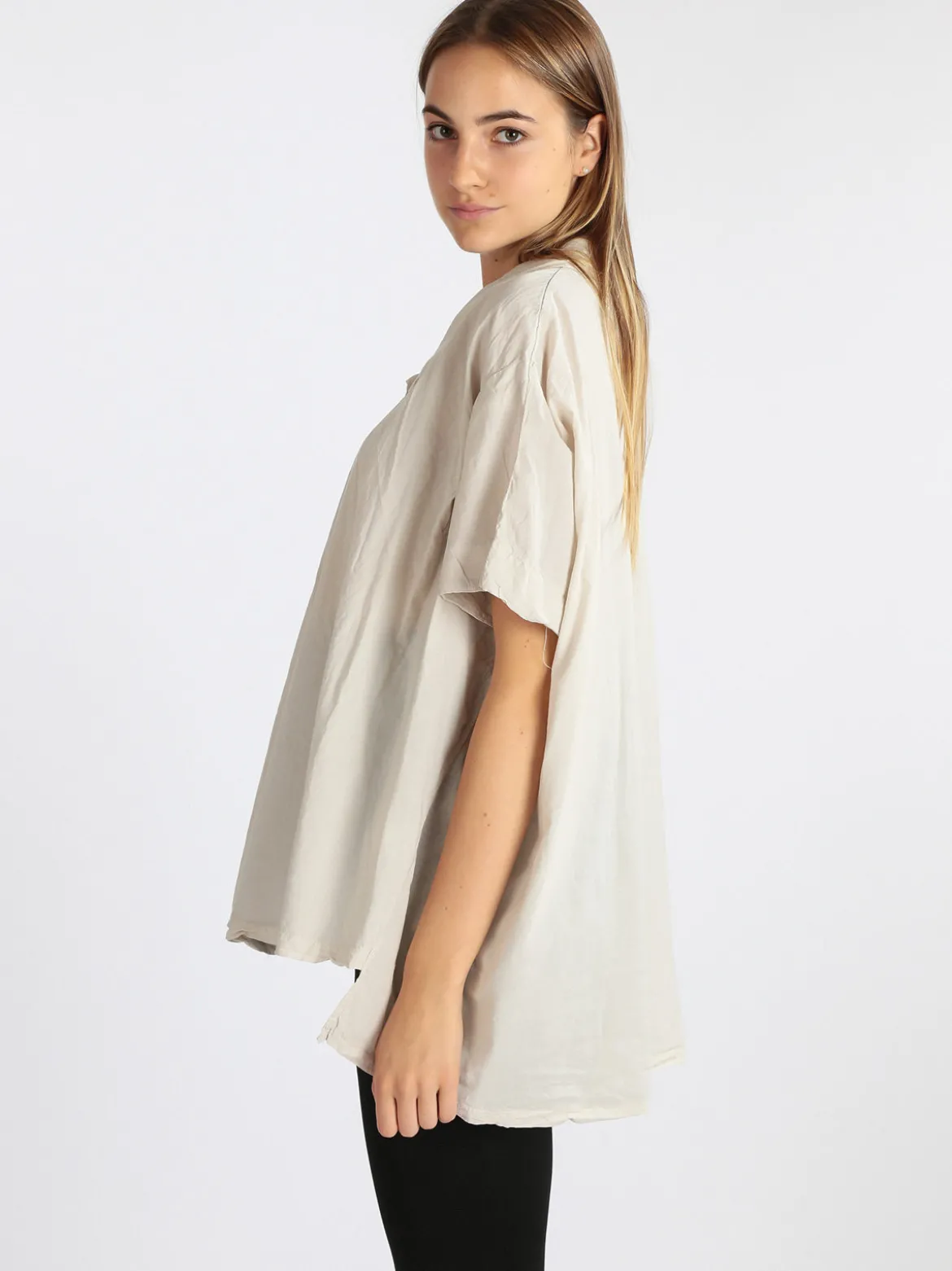 Gioya Maxi camicia donna con manica a pipistrello