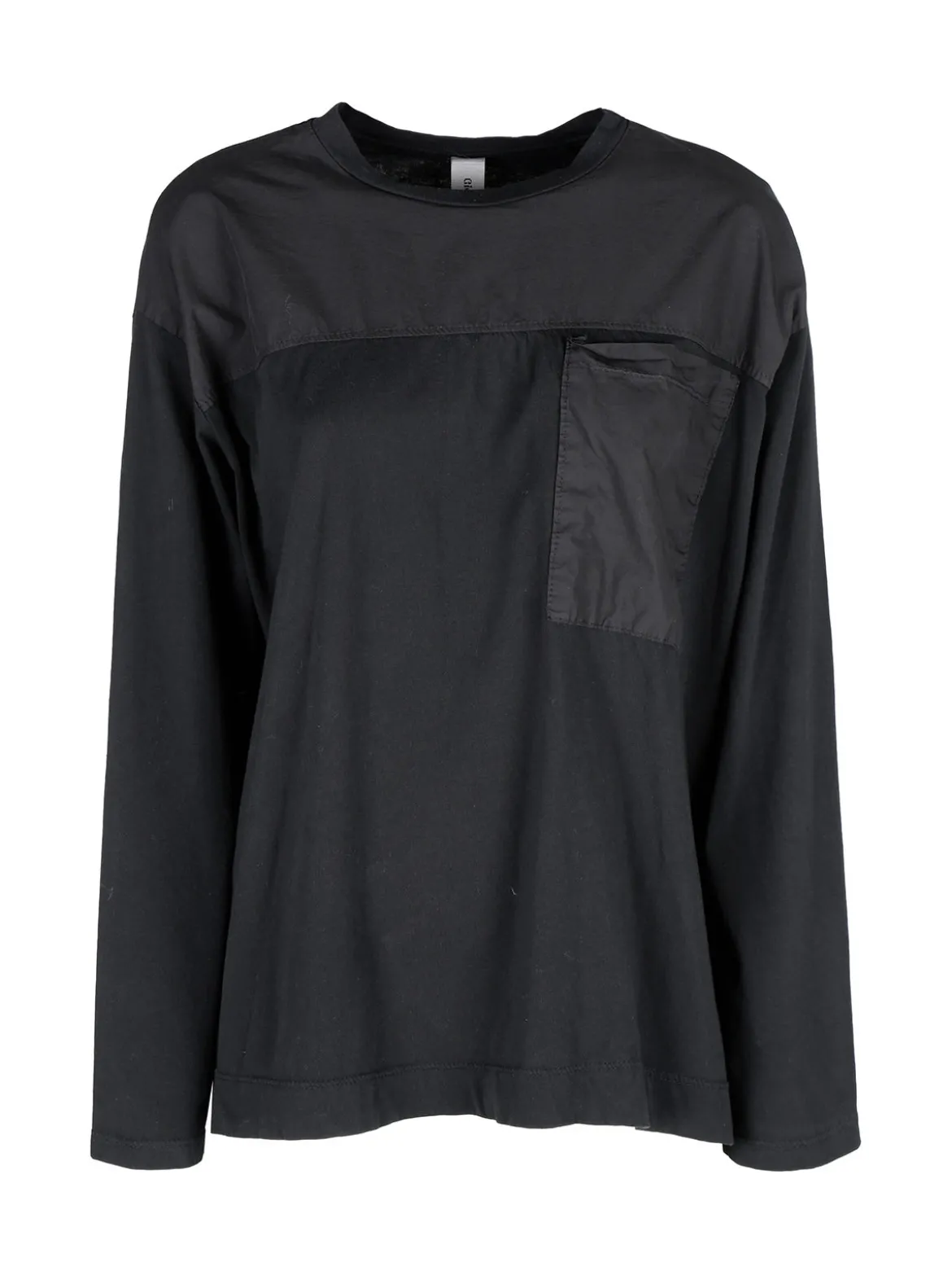 Gioya T-shirt donna oversize a maniche lunghe in cotone