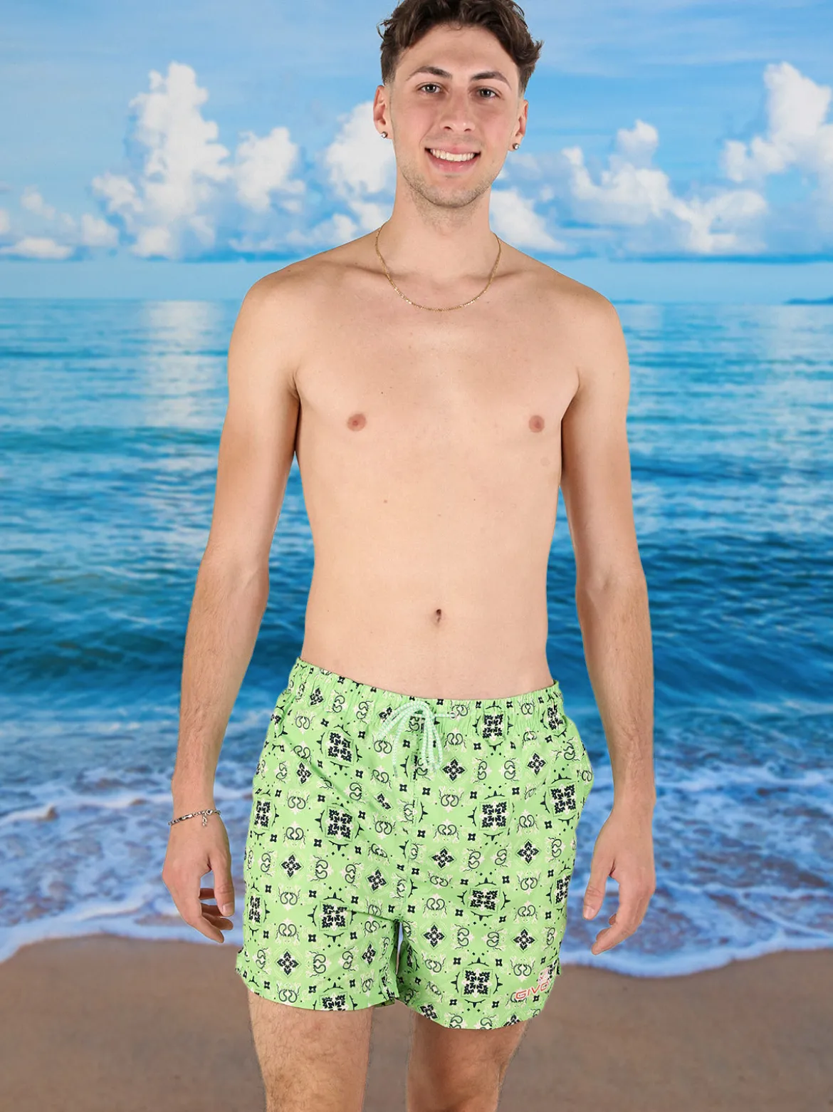 Givova Boxer da mare uomo con stampe