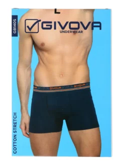 Givova Boxer da uomo in cotone bielastico - blu scuro