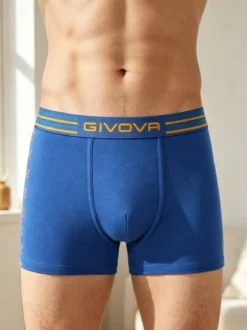 Givova Boxer da uomo in cotone stretch - blu