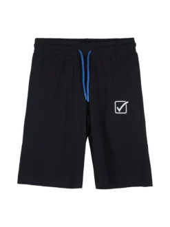 Givova Completo corto da bambino in cotone con t-shirt e bermuda - blu scuro
