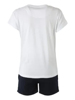 Givova Completo corto da donna in cotone con logo - bianco