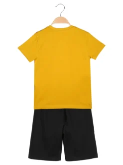 Givova Completo corto da ragazzo in cotone con t-shirt e bermuda - verde