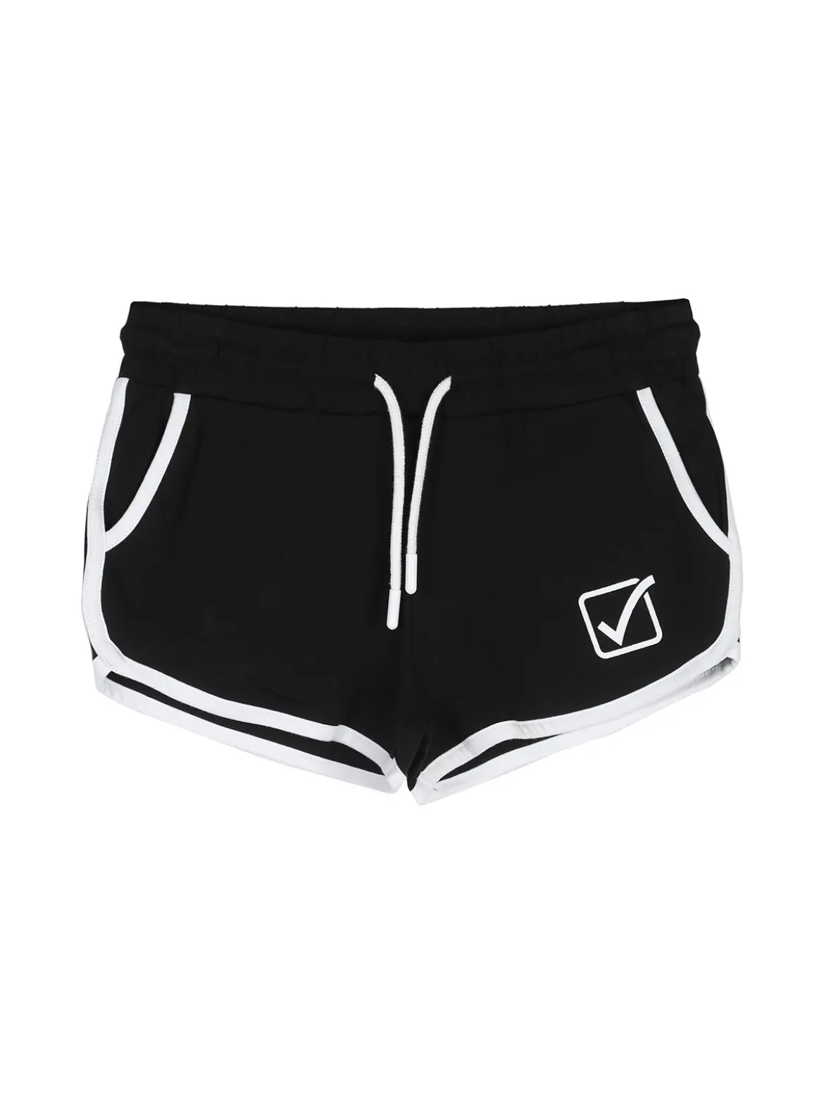 Givova Completo sportivo da ragazza con top e shorts - nero