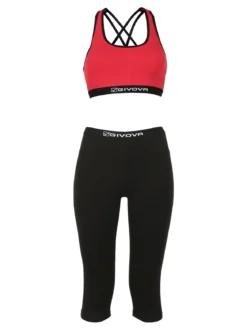 Givova Completo sportivo donna top + leggings a 3/4
