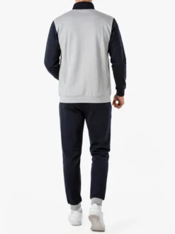 Givova Completo tuta da uomo full zip in cotone - grigio