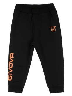 Givova Completo tuta 2 pezzi da neonato con cappuccio e zip - nero