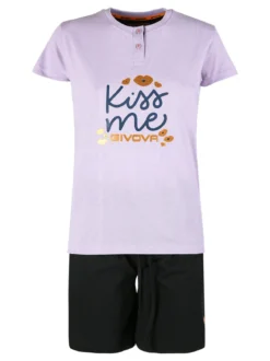 Givova Pigiama corto da donna in misto cotone jersey