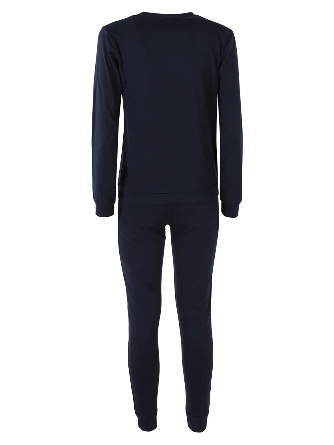Givova Pigiama donna in cotone interlock con stampa - blu scuro