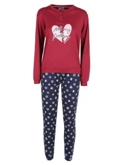 Givova Pigiama lungo da donna in cotone interlock