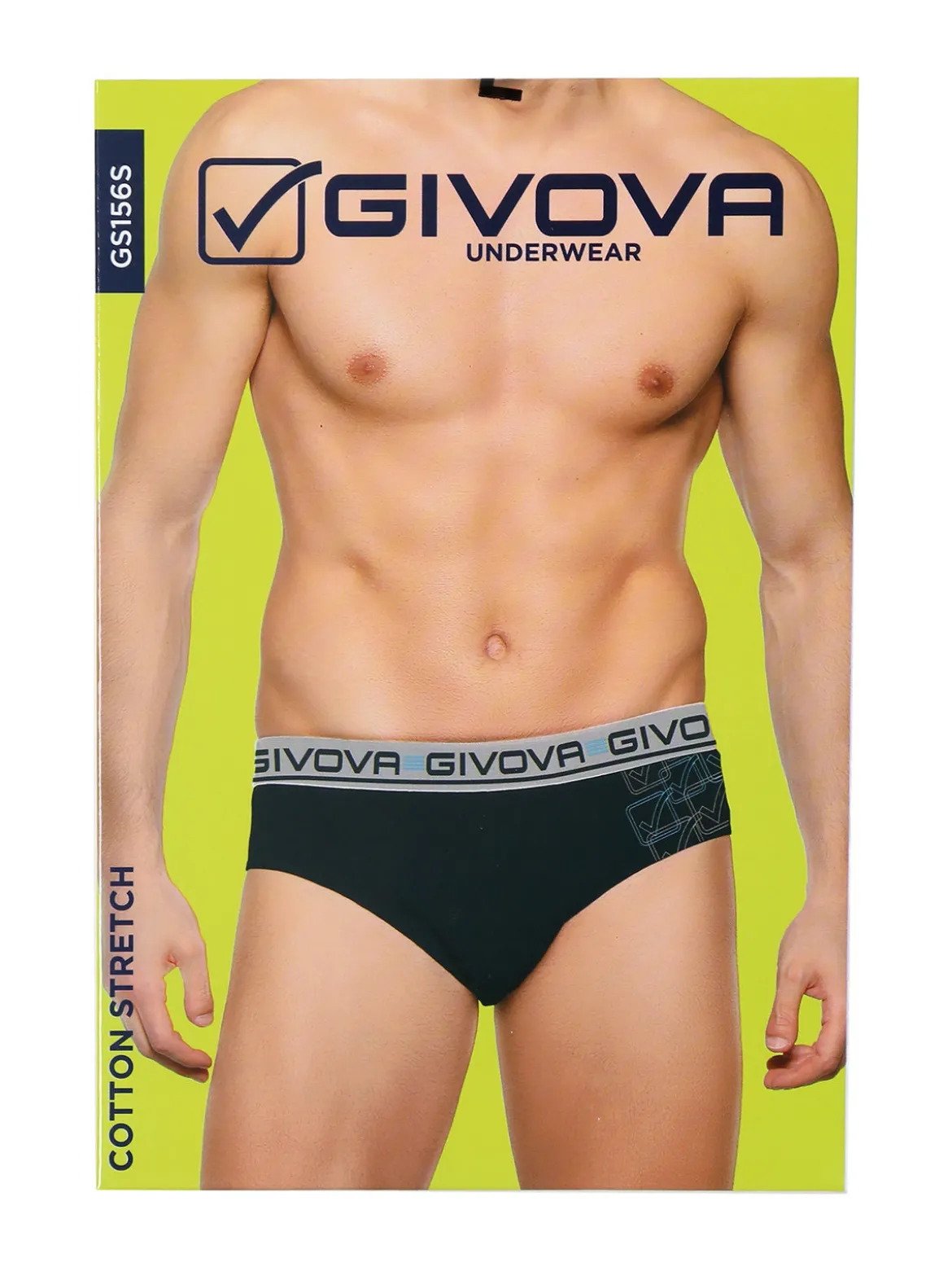 Givova Slip da uomo in cotone bielastico - blu
