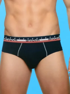 Givova Slip da uomo in cotone bielastico - blu scuro