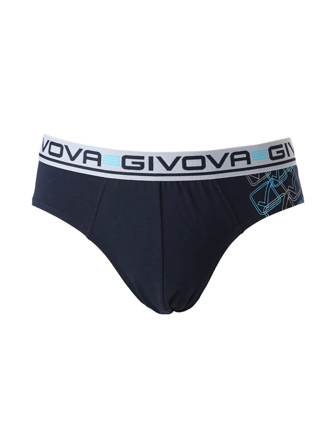 Givova Slip da uomo in cotone bielastico - blu scuro