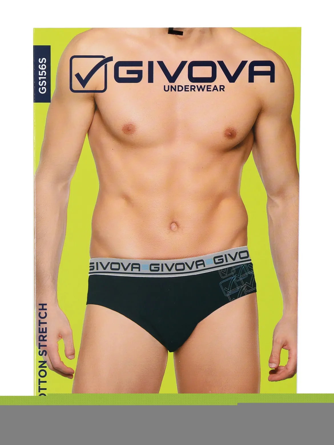Givova Slip da uomo in cotone bielastico - blu scuro