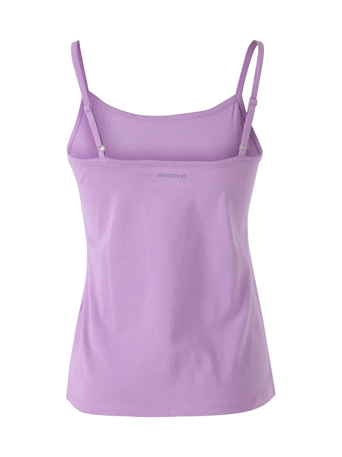 Givova Top donna in cotone bielastico con spalline sottili - viola