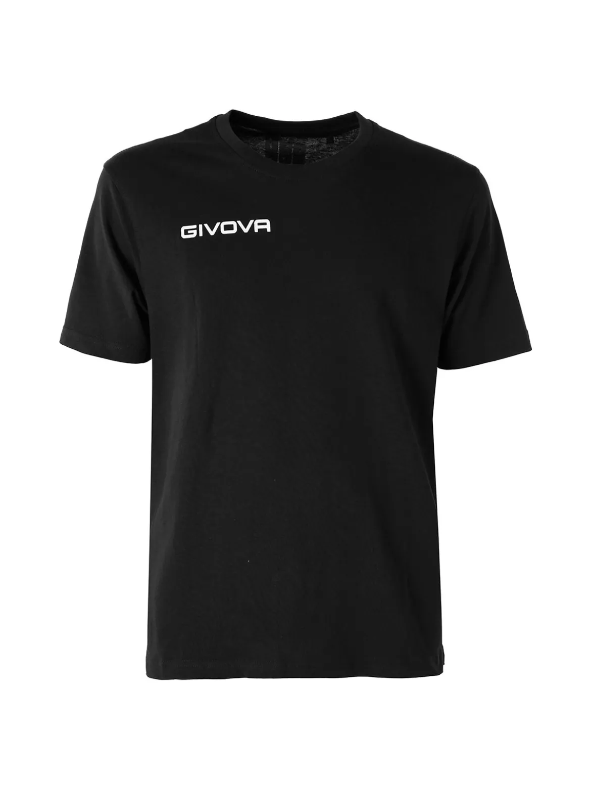 Givova T-shirt girocollo da uomo in cotone - nero