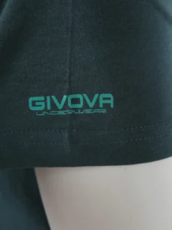 Givova T-shirt intima da uomo in cotone bielastico - verde