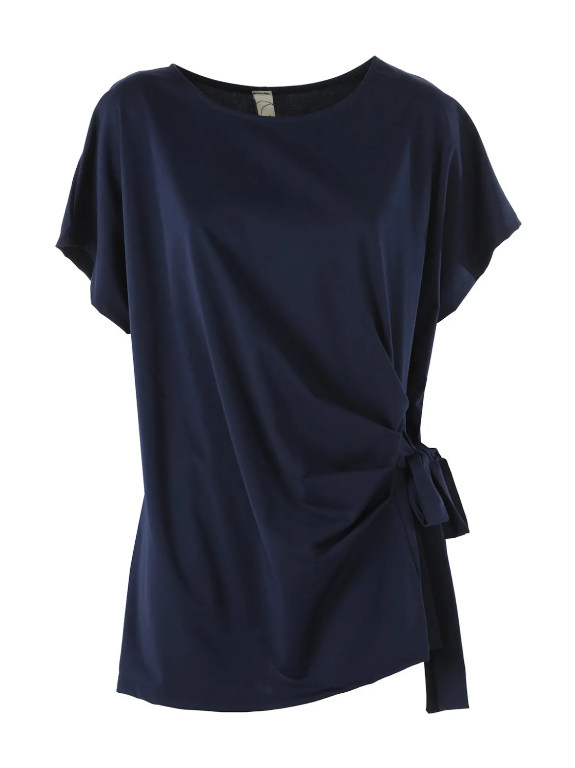 Glad Origin Maxi blusa da donna con fiocco laterale - blu scuro