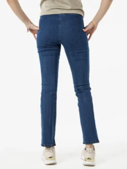 Gladys Jeggings donna elasticizzato a zampa - blu