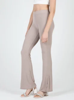 Gladys Leggings donna leggeri con finale a zampa e spacco laterale