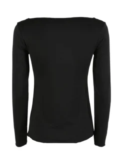 Gladys Maglia donna termo light con scollo a barca - nero