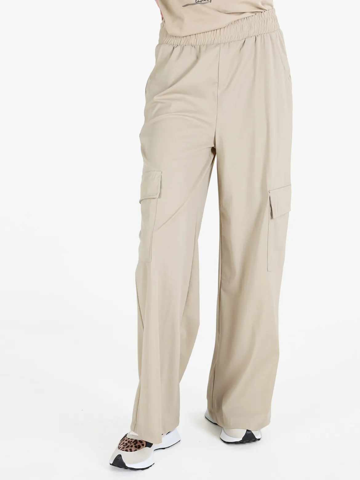 Gladys Pantaloni da donna cargo a gamba larga