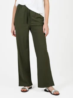 Gladys Pantaloni donna in tessuto tecnico a gamba larga