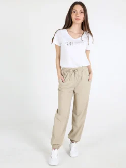 Gladys Pantaloni donna in tessuto tecnico con polsini